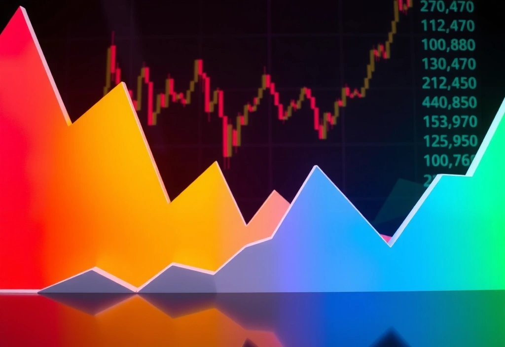 Grafici finanziari in crescita