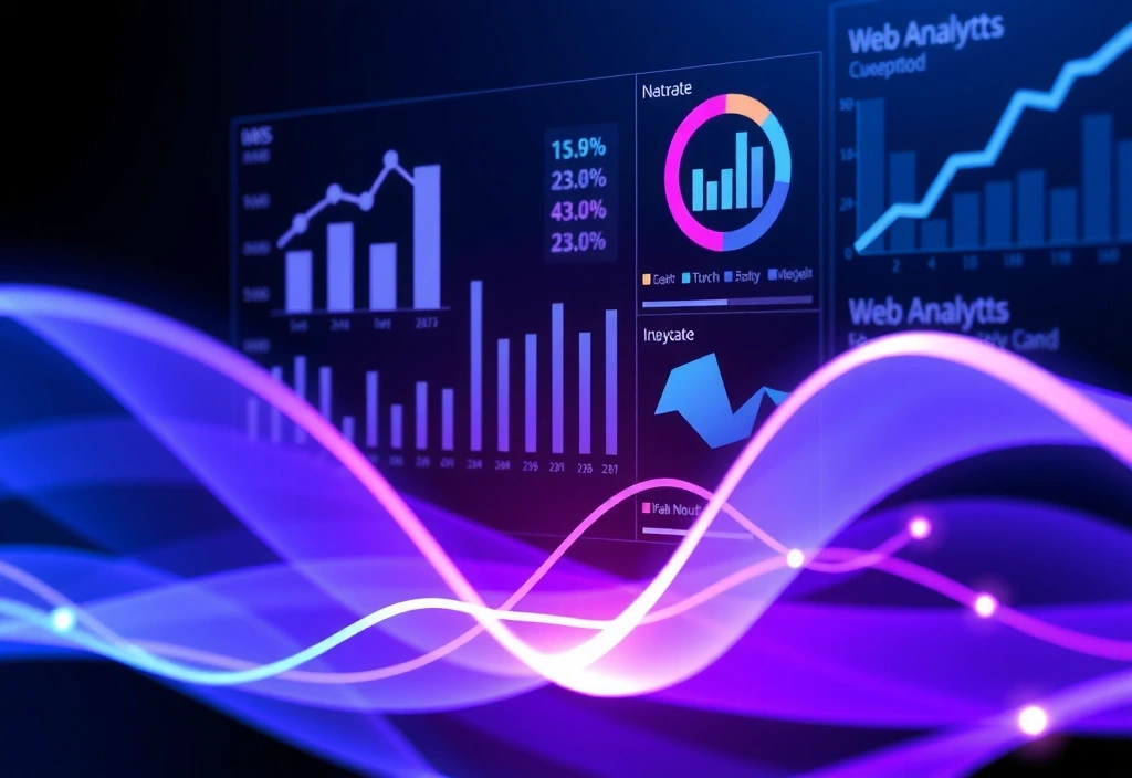 Grafici e diagrammi che rappresentano l'analisi dei dati web